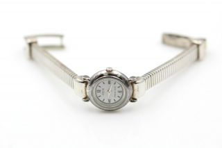 Vintage Ecclissi Sterling Silver Serpentine 353 Wristwatch 6.  75 " No Res 5521 - 4