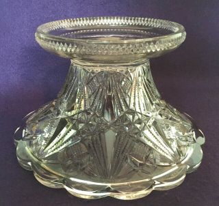 EAPG Antique Pattern SPECTACULAR PUNCH BOWL & STAND Co - Op Flint Glass 324 7