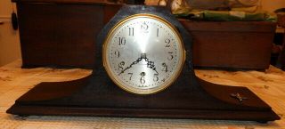 Antique Seth Thomas No 124 Mantle Clock With Pendulum Westminster Chime See Desc