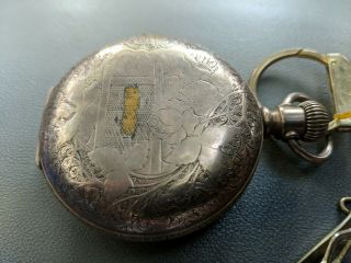 ANTIQUE ELGIN NATIONAL WATCH COMPANY POCKET WATCH 3