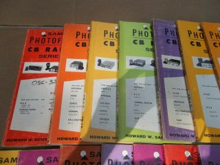 24 VOLUMES VINTAGE SAMS PHOTOFACT CB RADIO SERIES BOOKLETS 1960 ' s - 1970 ' s 3