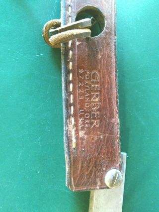 Vintage Gerber Folding Knife Sharpener Steel Hone 6
