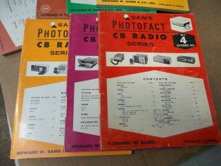 23 VOLUMES VINTAGE SAMS PHOTOFACT CB RADIO SERIES BOOKLETS MANUALS 1960 ' s - 1970 ' s 6