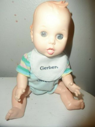 Vintage Gerber Baby Doll Vinyl Open/close Eyes 11 " W/outfit