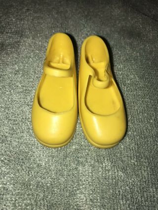 Vintage Ideal Yellow Mary Jane Shoes For Crissy Kerry Tressy Doll