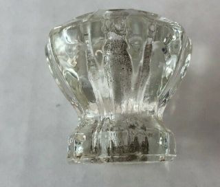 Antique Vintage Clear Glass Cabinet Cupboard Knobs Drawer Pull.  X1