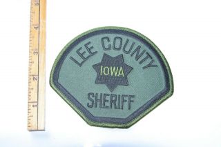 Iowa: Lee County Sheriff Tactical Patch