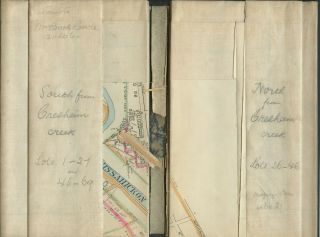 Plan of Wissahickon Valley Fairmount Park,  1896: Book casing & Antique Inked Map 3