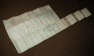 Plan of Wissahickon Valley Fairmount Park,  1896: Book casing & Antique Inked Map 4