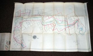 Plan of Wissahickon Valley Fairmount Park,  1896: Book casing & Antique Inked Map 6