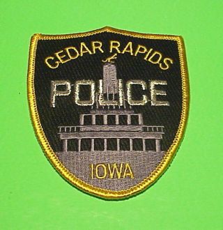 Cedar Rapids Iowa Ia Police Patch