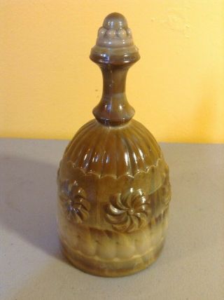 Vintage Antique Joe St.  Clair Chocolate Slag Glass Bell