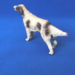 Antique Victorian Cold Painted Spelter Figure of a Hunting Dog 5