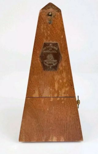 Vintage Seth Thomas Metronome De Maelzel Made In Usa,