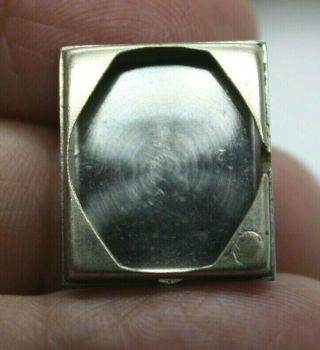 Old Vintage 10k White Goldl Mesh Lucerne 17 Jewel Wrist Watch Stainless Steel 5