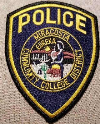 Ca Miracosta Community College District California Police Patch