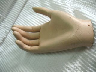 ANTIQUE VINTAGE MANNEQUIN RIGHT HAND 7 INCHES 1940 ' S 2