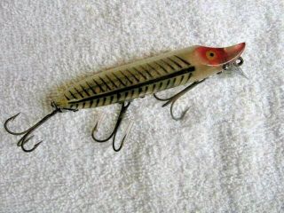 Rare Old Heddon Vamp Spook Lure Lures Gold Eyes And Red Eye Shadows 2