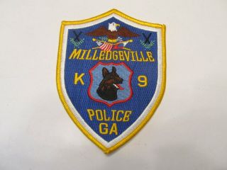 Georgia Milledgeville Police K - 9 Unit Patch