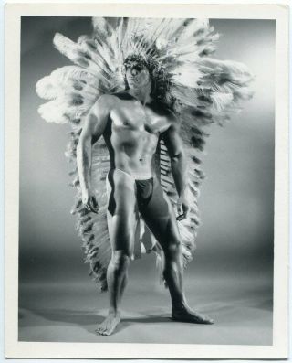 Vintage 1950s 4x5 Bruce Of Los Angeles 4x5 Hunky Ralph Kleiner,  Male Figure 35