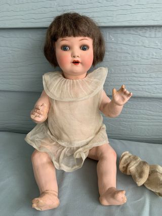 Antique Heubach Koppelsdorf Doll 14 Inch 320 5/0 Made In Germany Sleep Eyes