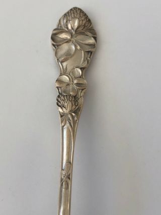 6 " Watson Mechanics Sterling Silver Flower Series Spoon Figural No Mono 3