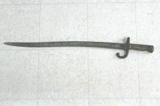 French M.  1866 Chassepot Bayonet W/scabbard Dated 1872