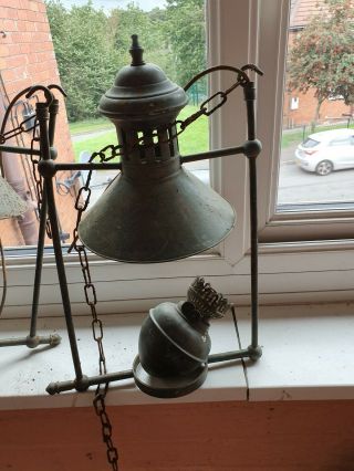 Vintage copper And Brass Lamp 2