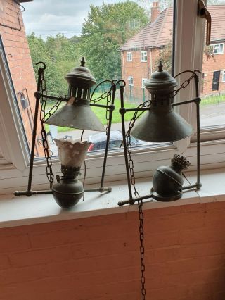 Vintage copper And Brass Lamp 3