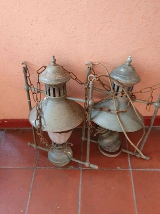 Vintage copper And Brass Lamp 4