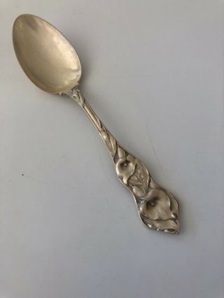 6 " Watson Mechanics Sterling Silver Flower Series Spoon Figural No Mono 1
