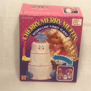 Cherry Merry Muffin Wedding Cake N Party Playset 9339 Vintage Mattel Doll