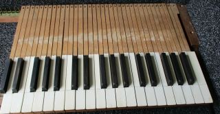Pump Organ Keyboard Keys Antique Crafts Restoration Repurpose 21 White 15 Black