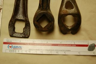 3 Vintage Antique Various Styles Wood Stove Lid Lifters Handles Tools 4