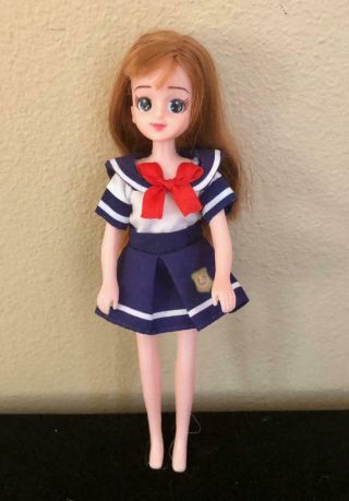 Vintage Takara 9 " Licca Jenny Series Doll In Sailor Dress,  Ellie? Japan Ex