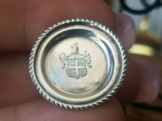 Antique Vintage Dollhouse Miniature Sterling Silver Footed Tray 1:12 3