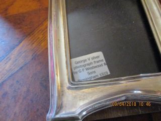Solid silver photo frame G F Westwood & Sons Arts & Crafts 1919 6
