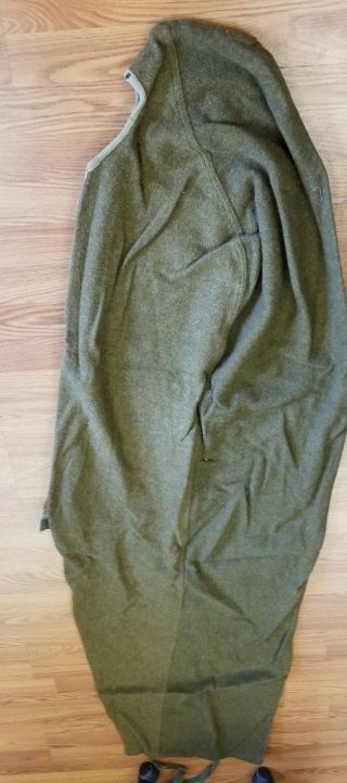 Vintage Wwii Us Military Mummy Wool Inner Sleeping Bag M - 1949 Great Bag