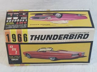Vintage Amt 1966 Thunderbird Convertible Model Kit 6216 - 150 George Barris