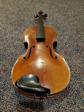 Very Old Vintage Antique Violin With Bow and Case 5