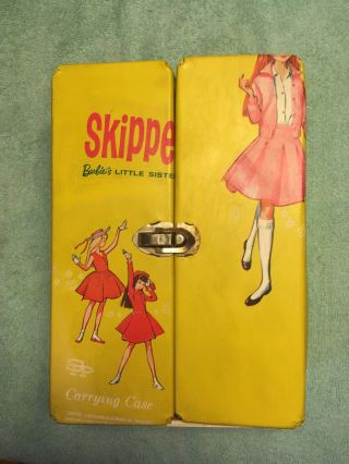 Vintage Barbie Skipper Factory Error Case Very Rare Vgc - Exc Yellow Mattel 1964