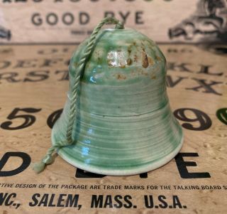 Haunted Antique Bell Ceramic With Heavy Bead Dinger