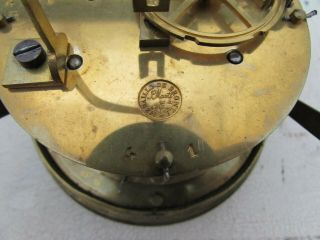 Antique Medaille De Bronze S Marti Mantel Clock Movement Bell Strike,  Pendulum 4 