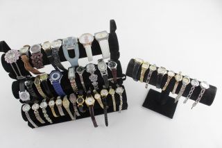 40 X Assorted Vintage Ladies Quartz Wristwatches Inc Seiko,  Limit Etc
