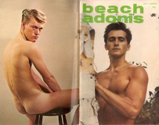 Gay: Vintage 1966 Semi - Nude Male Physique Digest Mag Beach Adonis 4