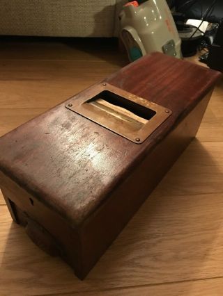 Old Vintage Mahogany Shop Cash Till Drawer Register By G.  H.  Gledhill And Sons