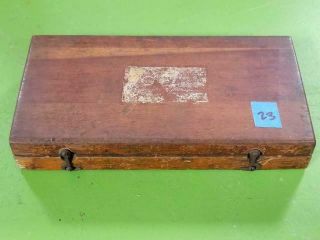 Antique Greenfield Tap And Die Set In Orignal Wooden Box Gtd