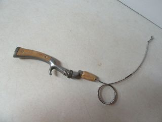 Vintage Stubcaster Casting Fishing Rod Coil Fish Pole