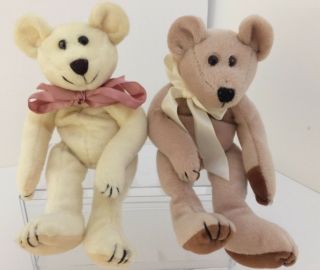 Boyds Bears & Friends J.  B.  Bean Plush Bears Paddy & Dilly Mcdoodle Jointed