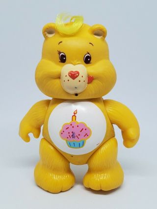 Vintage Care Bears Poseable Figure Birthday Bear 1983 Kenner Cupcake Cake